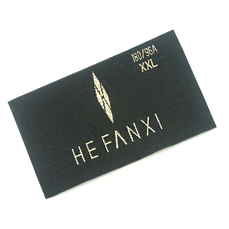 新款高密度織嘜定做男女服裝商標(biāo)領(lǐng)標(biāo)定制勾邊木梭機輔料批發(fā)